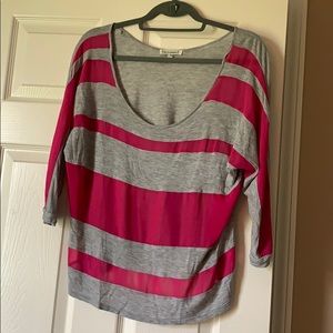 Pink and Grey lightweight top